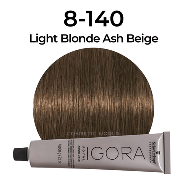 SCHWARZKOPF - IGORA ROYAL_Igora Royal Absolutes 8 - 140 Light Blonde Cendre Beige_Cosmetic World